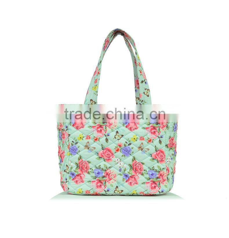 High quality waterproof polyester material fancy fashion lunch bag women