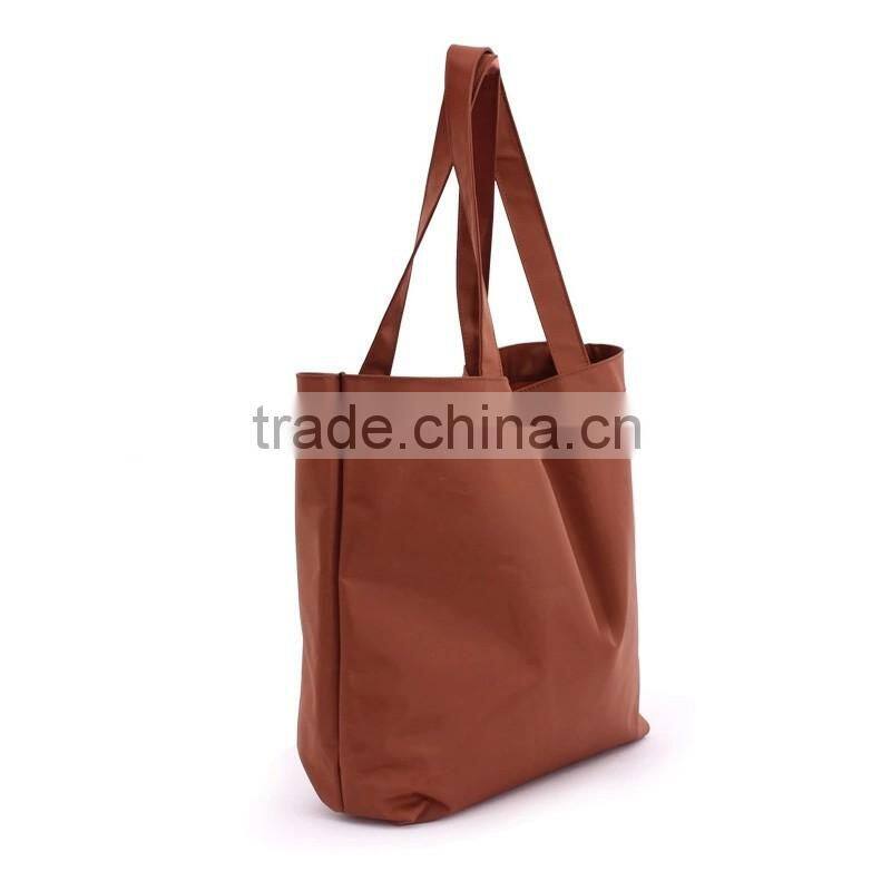 Latest high quality fashionable cheap polyester folding tote shopping bag GW833