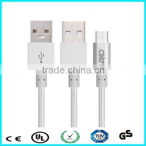 1.8m rose golden micro usb cable for Android mobile
