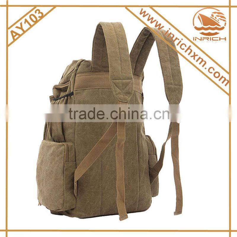 Wholesale Vintage Canvas Hiking Backpack,Rucksack