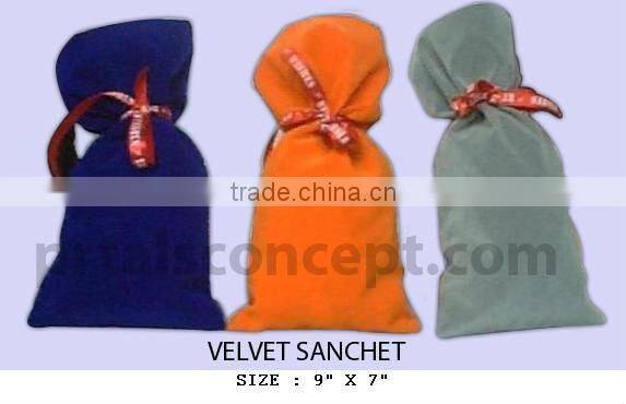 Custom satin gift pouch