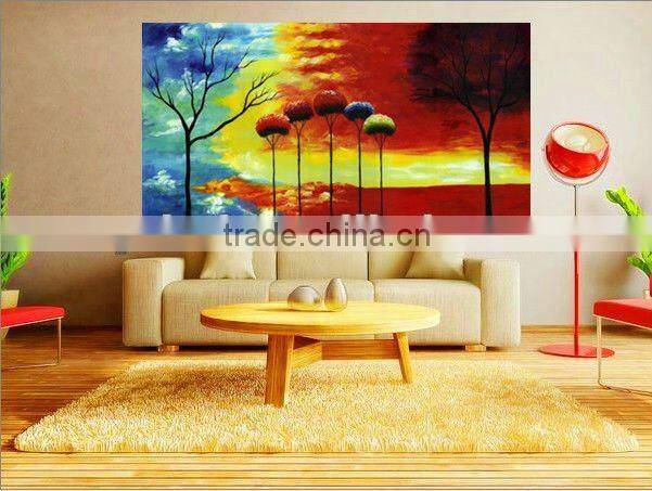 abstract handmade oil paintings of butterflies