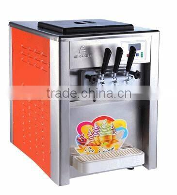 3 flavours commercial soft serve ice cream machine