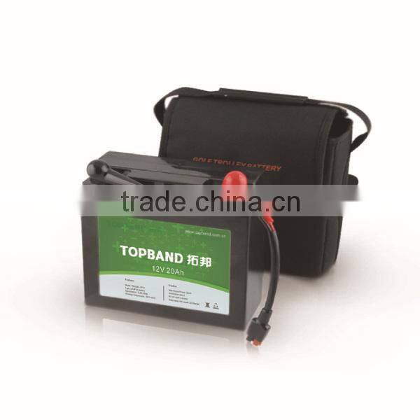 TOPBAND Bluetooth lithium ion battery 12v 20ah for golf trolley