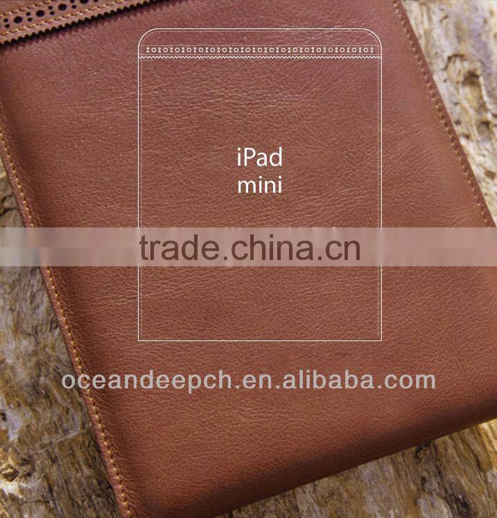 Eco felt bags for ipad mini wool bag leather case