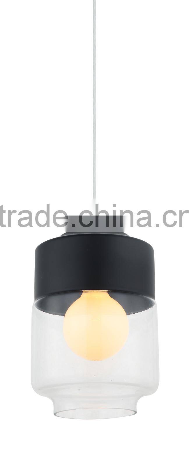 Clear Glass Pendant Light,Edison Bulbs with E27 Lamp Holder