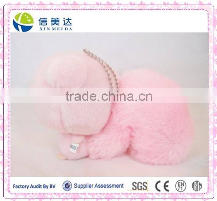 Cute Pink Squirrel Soft Stuffed Plush Cartoon Toys/Soft Plush Keychain