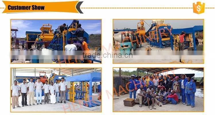 New Condition and Hydraulic Pressure Method HR2-10 automatic clay for interlock block brick making machine price