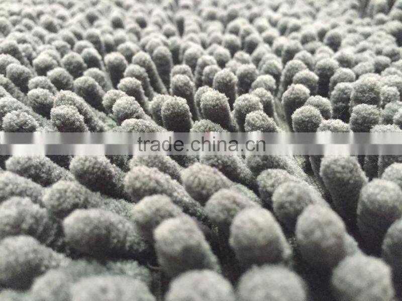 100% polyester microfiber chenille rug