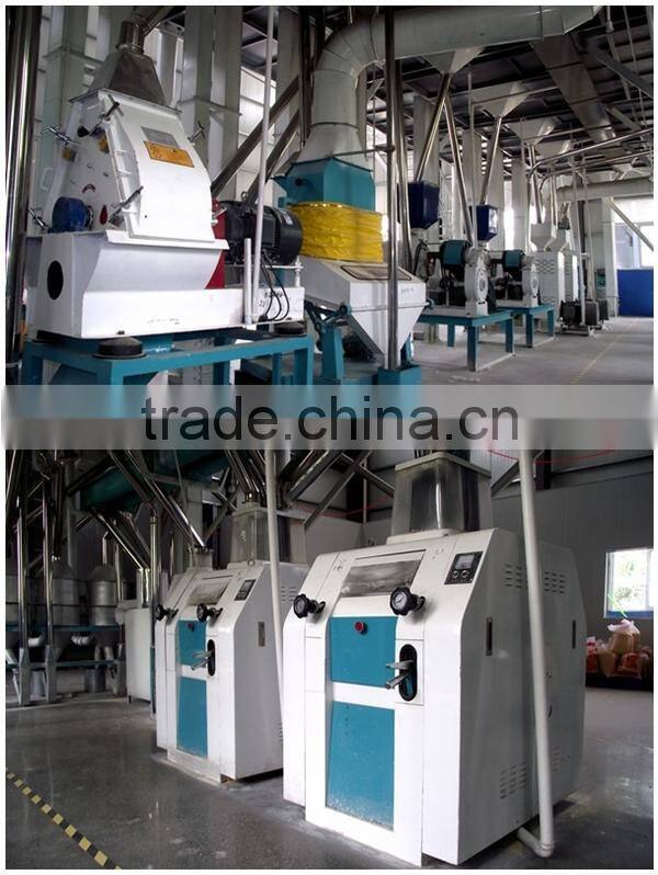 ISO BV certificated 50 ton per day maize flour mill