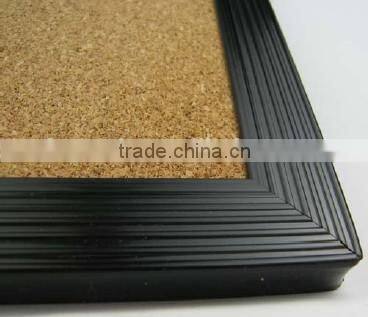 Plastic framed cork bulletin board