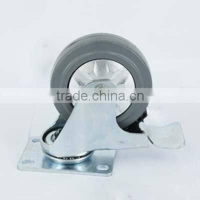 4'' Elastic rubber caster