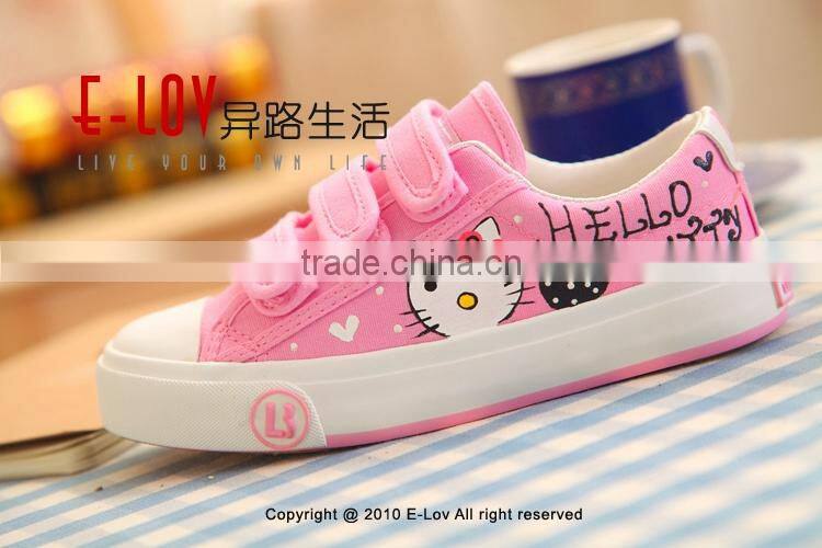 Hot sales cheap new style wholesale canvas shoes girls