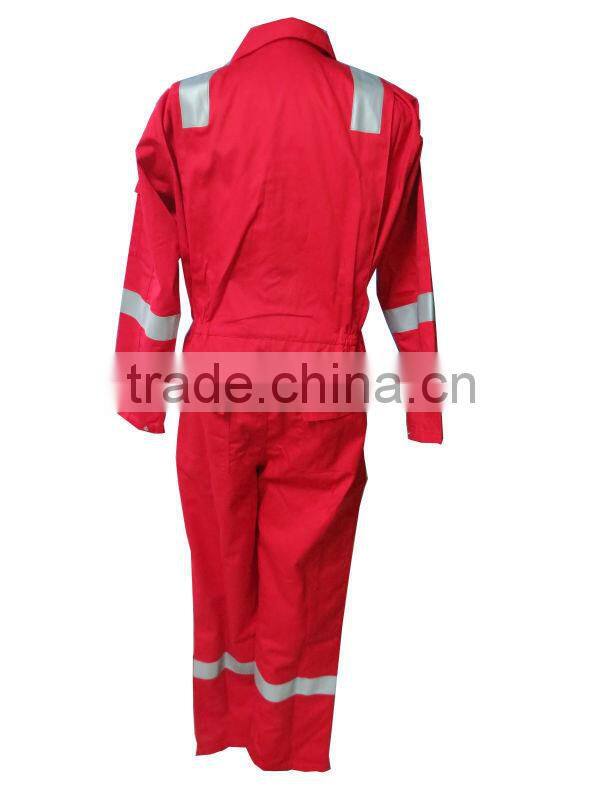 Reflective 100% cotton flame retardant clothing for industrial workwear with FR reflective