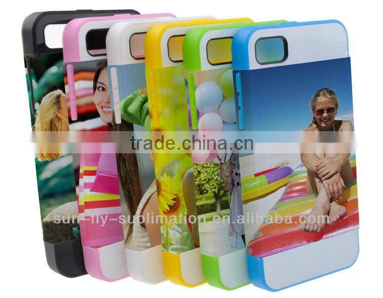Phone Case for Iphone 5/5s; 3D Sublimation Phone Case; Card Insert Case for iPhone 5/5s