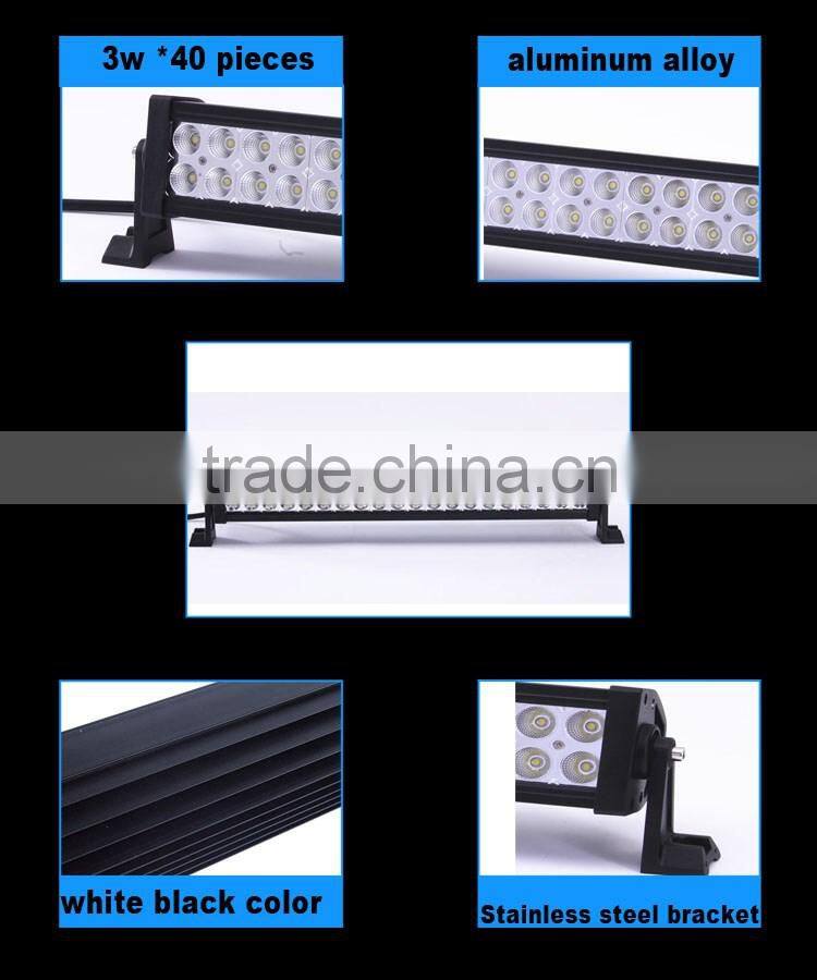 wholesale 6000K white lighting 12 volt 120w led light bar