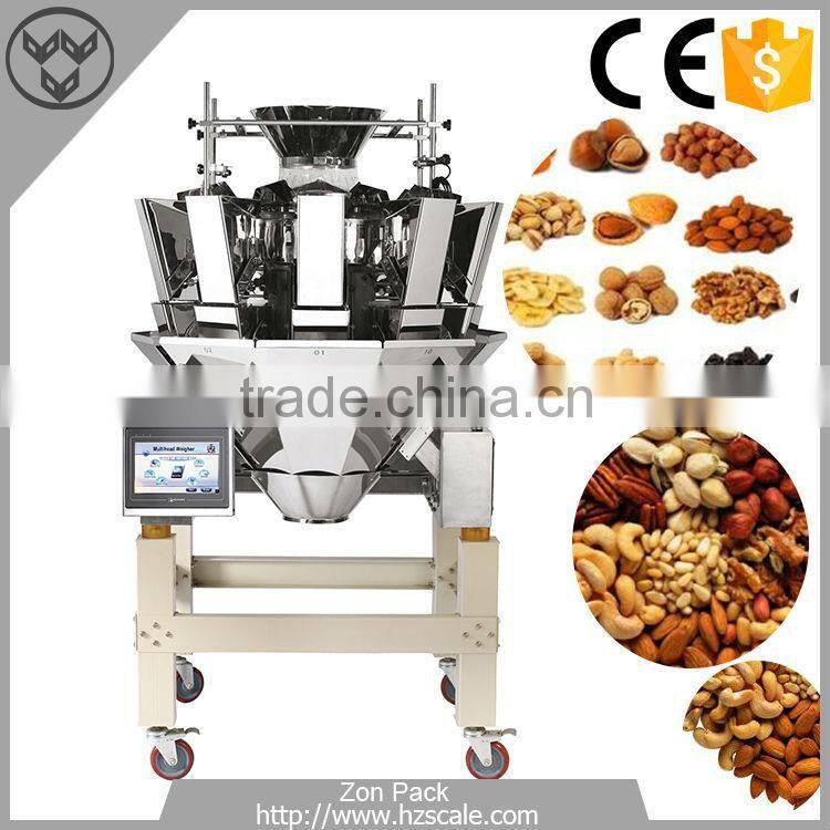 Automatic 10 Head Multihead Weigher for Weighing Snack