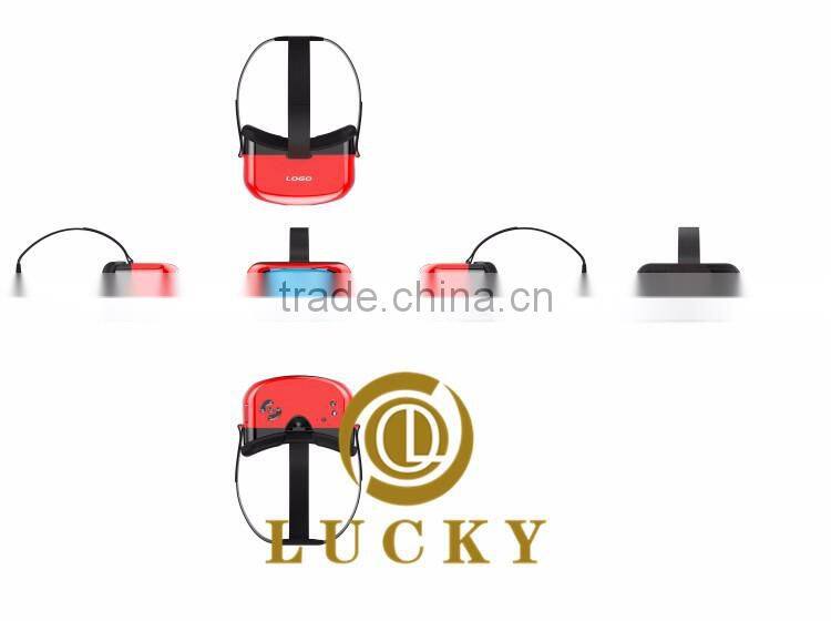 2016 fashionable Virtual VR machine VR glasses machine 3D box virtual reality helmet mirror storm best gifts paly games watch tv