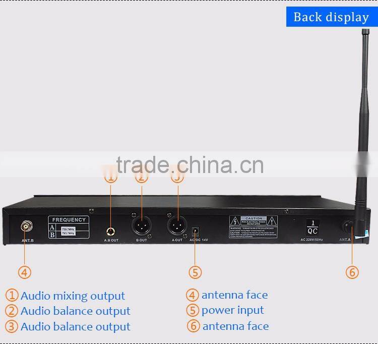 High quality conference microphone oupushi uhf wireless handheld microphone