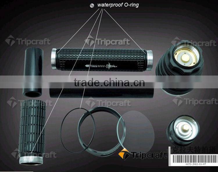 Trustfire TR-J18 Flashlight 5 Mode 8000 Lumens 7 X XM-L T6 LED by 18650 or 26650 Battery Waterproof High Power Torch