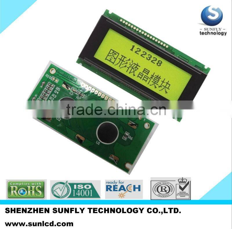 STN transparent lcd display 122x32 graphic lcd module monochrome lcd display module