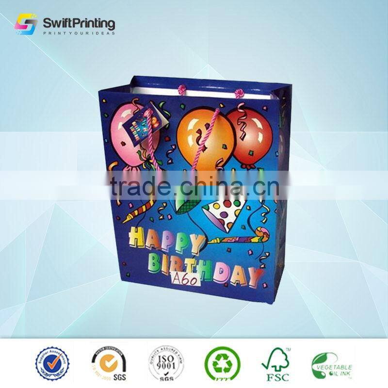 Factory latest oem cute paper gift bag