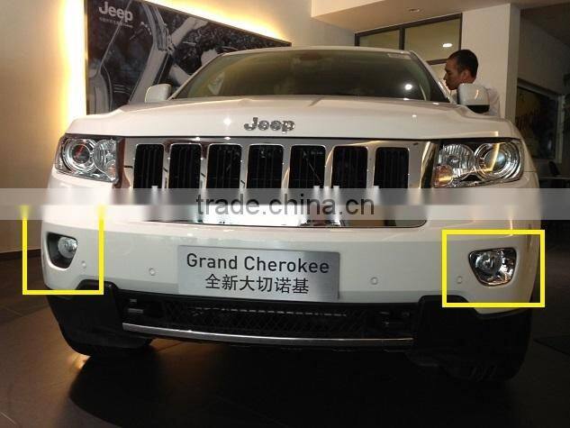 2011 Grand Cherokee ABS Chrome Car Front Fog Lamp Cover