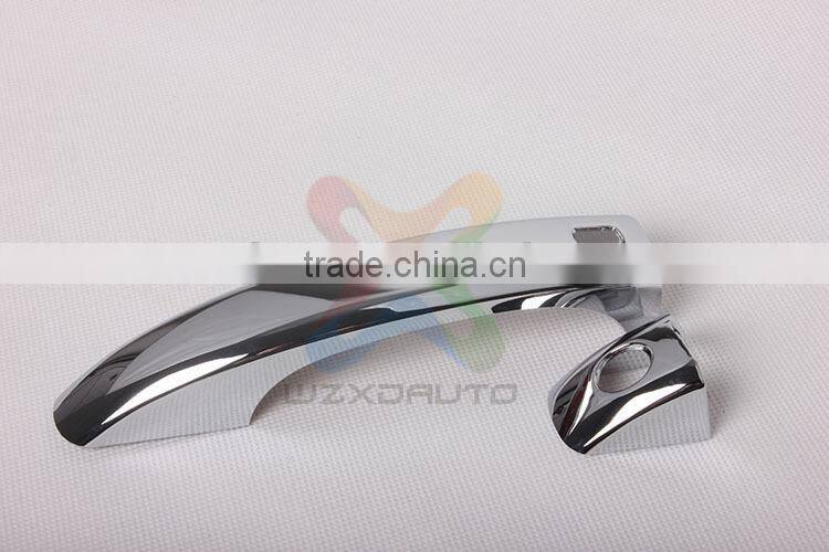 For 08 - 10 A*u*d*i Q*5 A4 A5 Triple Smart Key ABS Chrome Plating Door Handle Cover