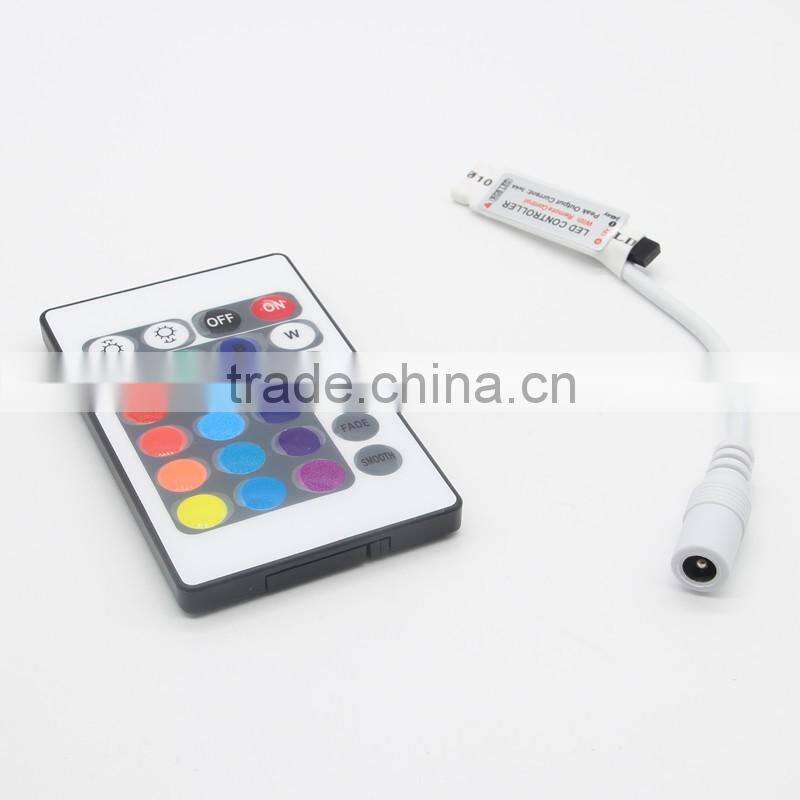 factory price high quality mini rf 24 key rgb controller