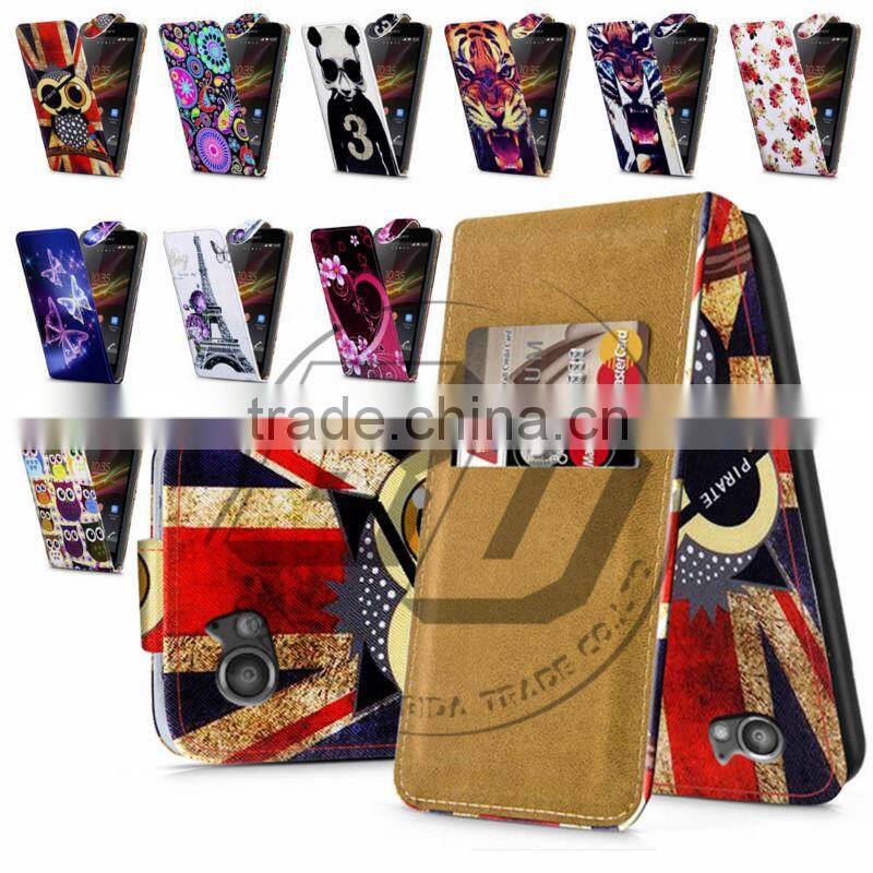 For Sony Xperia M C1905 High Quality Print Flip PU Leather Case Cover Moible Phone Case