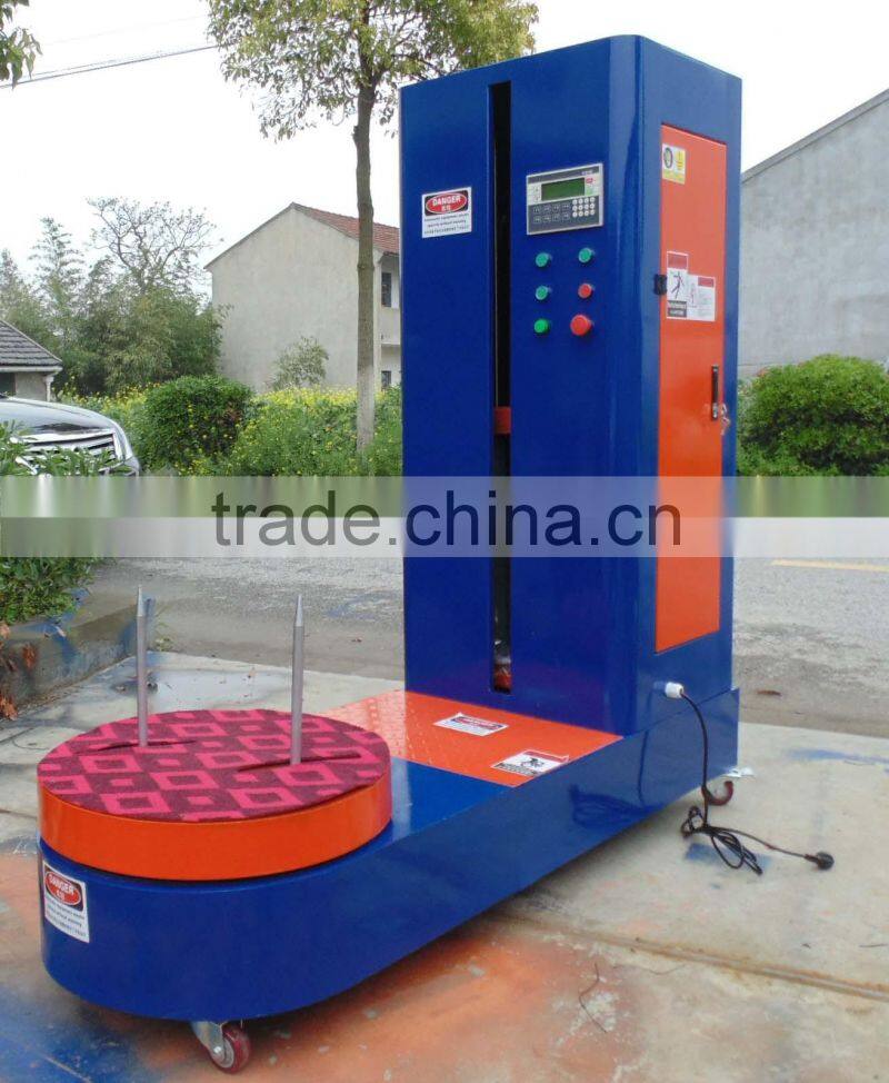 Luggage baggage packing packaging wrapping machine(whatsapp:13782789572 )