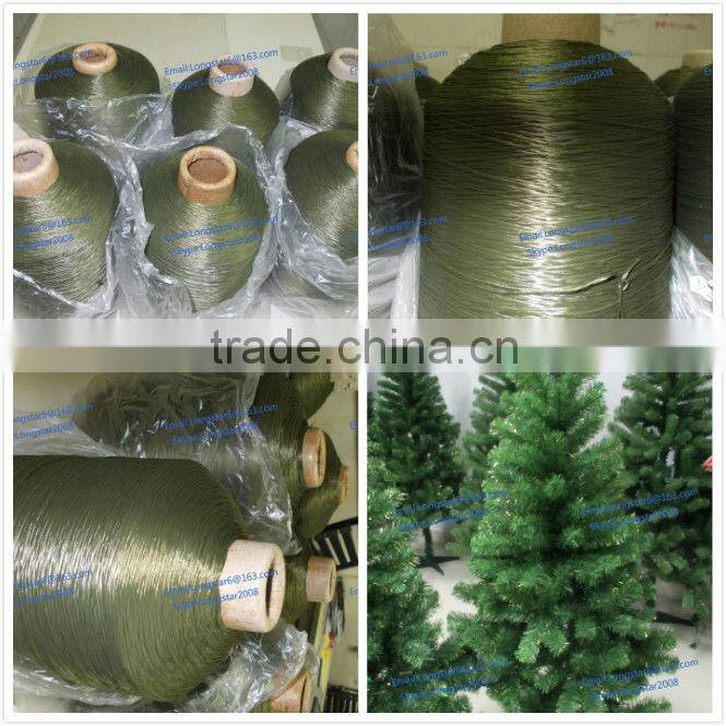 Plastic Artifical PVC Pine Needle With Biforked Used For Making Artifical Christmas Tree