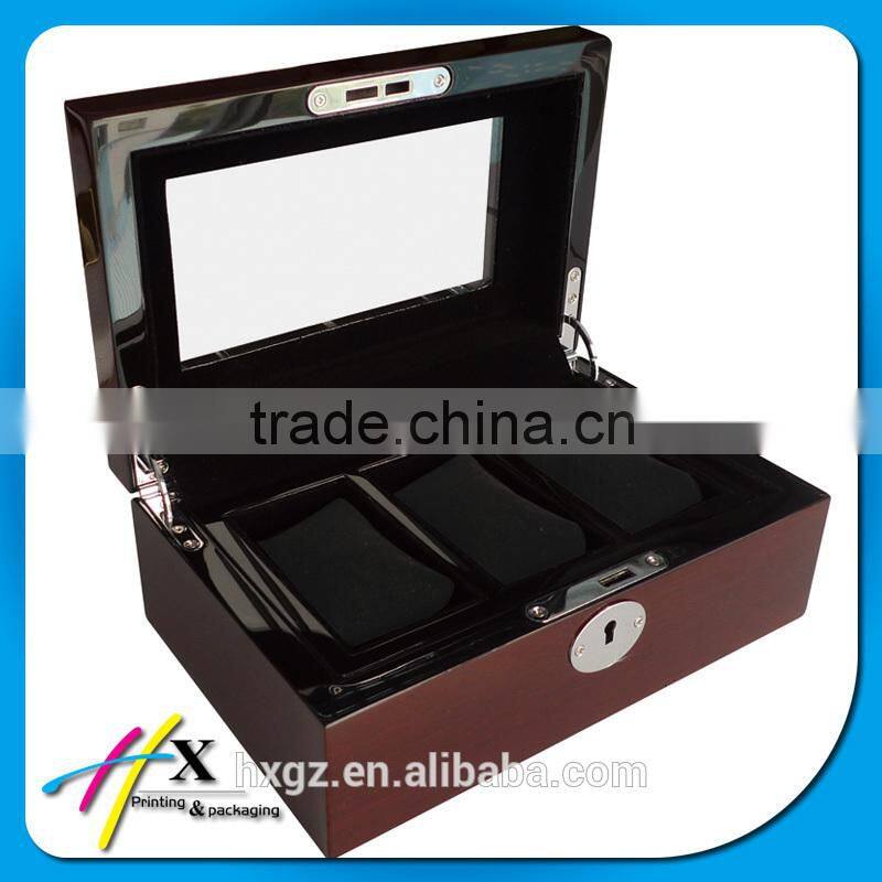 Custom Design Bronze Watch Case with Acrylic Lid