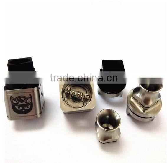 authentic hellboy atomizer Unique square body design e-cigarette Hellboy rda atomizer