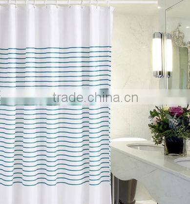 Water Resistant Polyester Print Shower Curtains