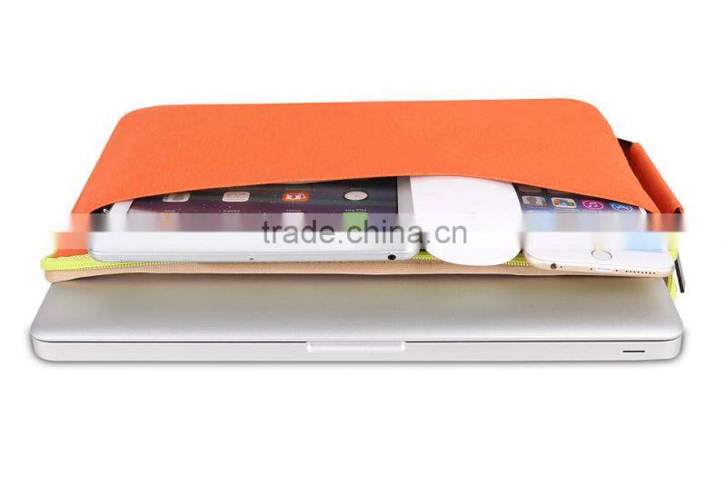 BUBM 2016 Newly design waterproof custom nylon laptop sleeve with pocket