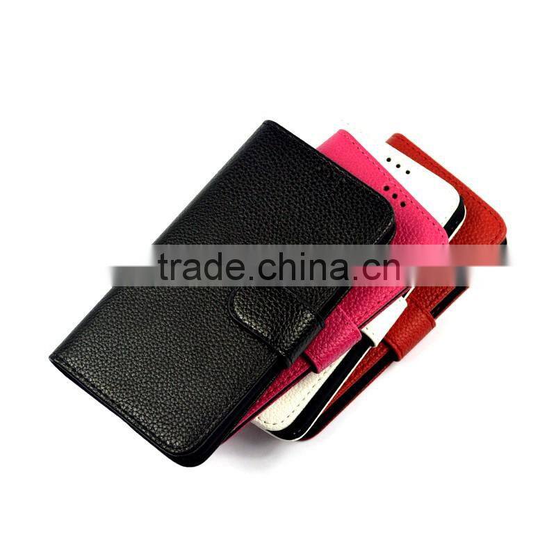 High quality litchi pattern pu leather case for Samsung galaxy j1