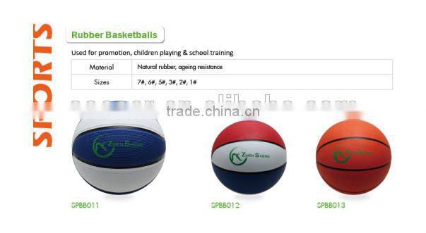 Zhensheng Colored Rubber Basketballs