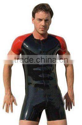 100%handmade natural Latex catsuit Latex dress