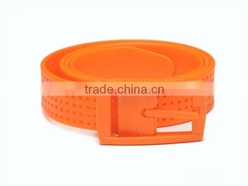 fashion colorful silicone rubber belt