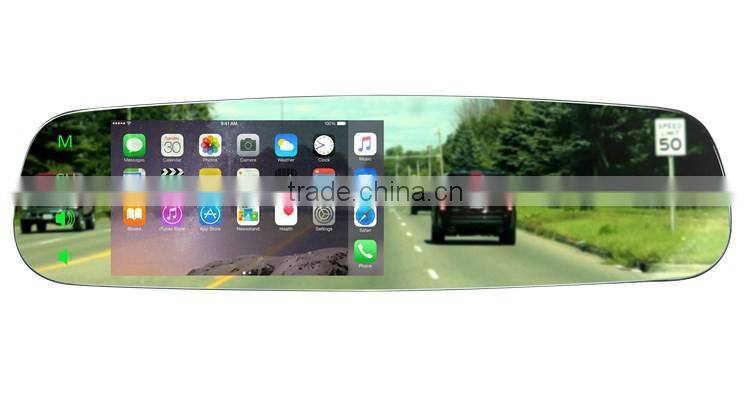 frameless car 4.3 inch rearview mirror monitor with mirror link function germid