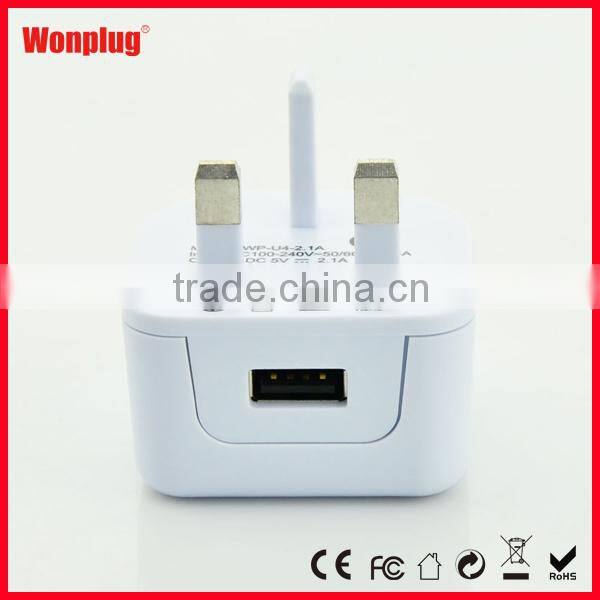 CE ROHS Active Usb Universal Travel Adapter With Usb Charger For UK