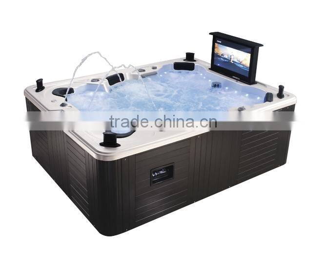 5 persons Luxury outdoor swimming hot Spa with TV
