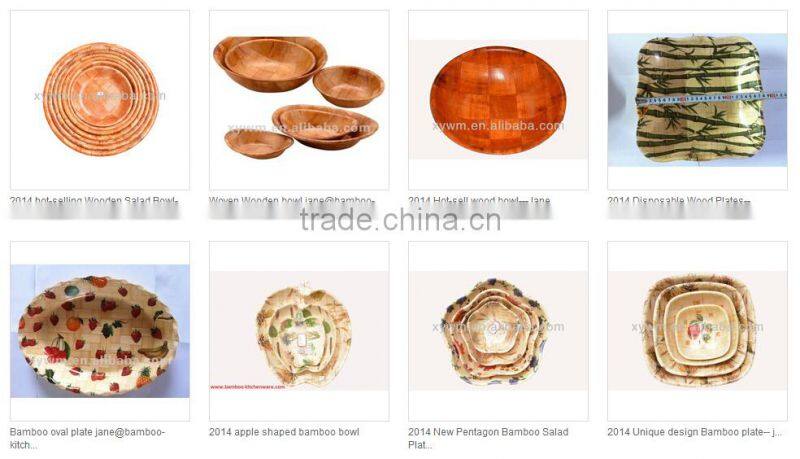 Sales Promotion Kitchen Tools Fun Anomaly Irregularity Woven Wooden Pastry Candy Gift Plate