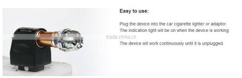 car air ionizer jo-6281 Ion refresher & air ionizer/mini car ionizer oxygen bar