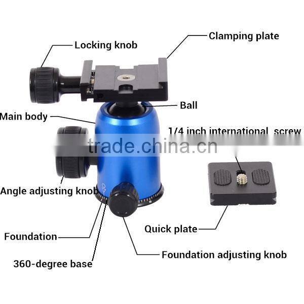 360 Degree Swivel Panoramic Gimbal Clamp Bird Tripod Boom Ball Head For Dslr Camera Telephoto Lens