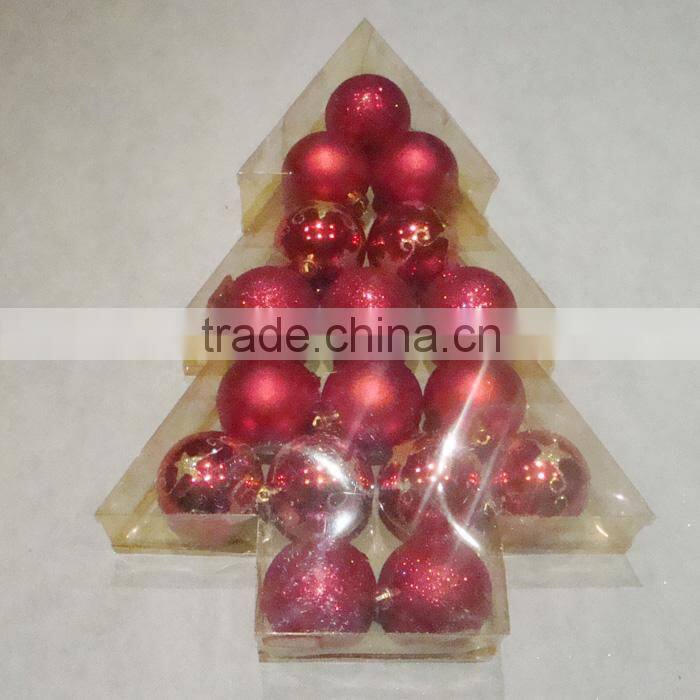 6cm Shinning Color Christmas Tree Ornaments