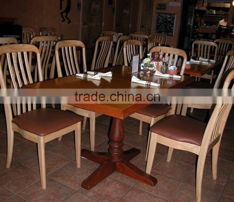 Elegant restaurant coffee shop furniture set wooden dining booth ,dining table and chair set