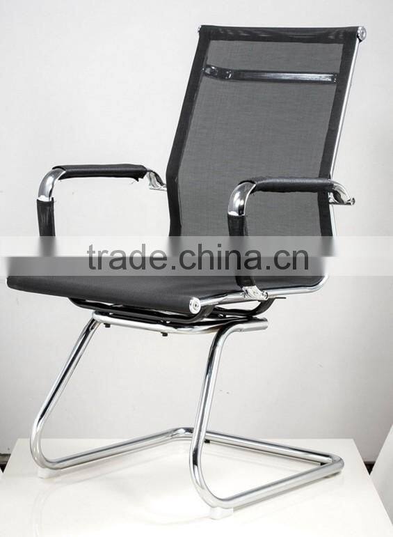 China Manufacturer Arm Chair Furniture Mid Back Ergonomic Rotating Gas Lift Mesh Training Chair with Castors