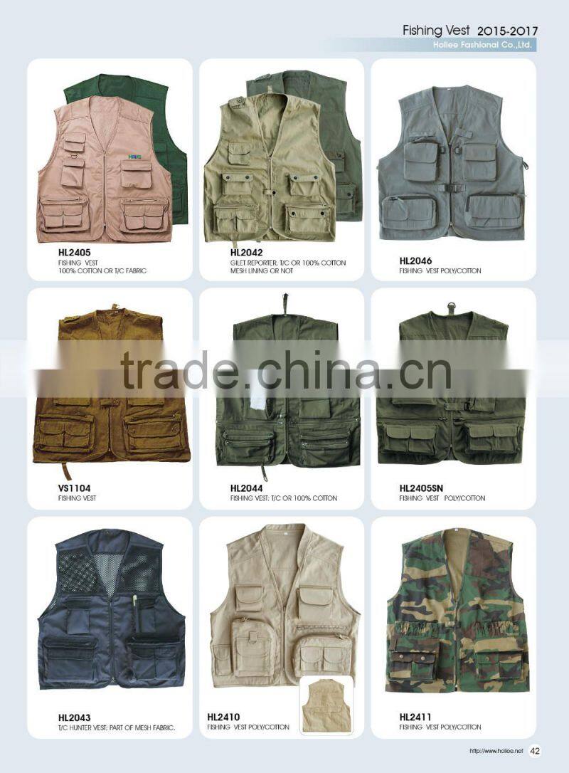 T/C multi-pockets work gilet